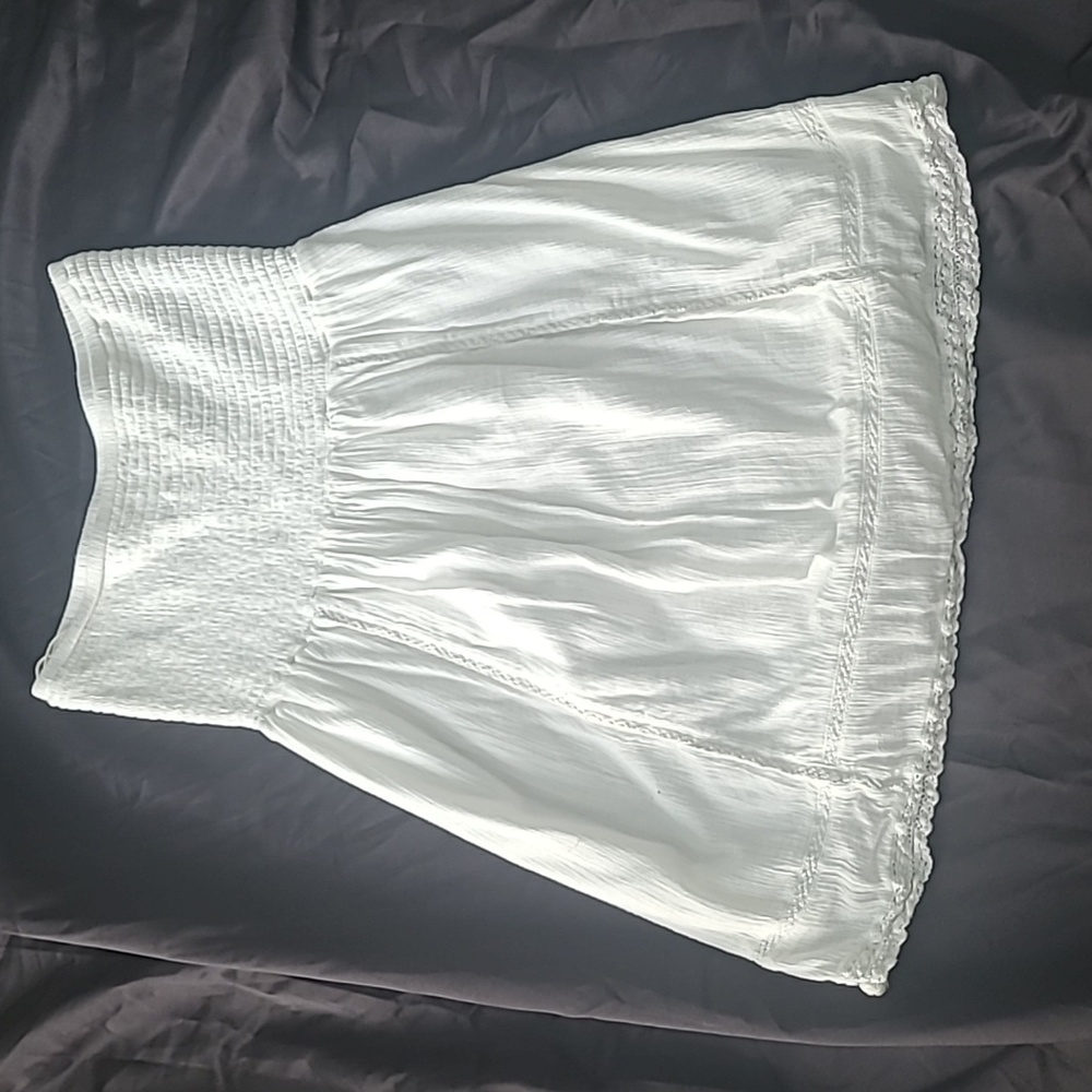 Aerie strapless white dress